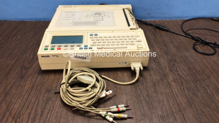 Philips Pagewriter 200 ECG Machine with 1 x 10 Lead ECG Lead (Powers Up)