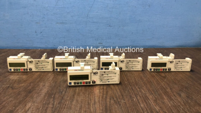 5 x CME Medical T34 Syringe Pumps (All Power Up when Tested with Doner Battery-Batteries Not Included)