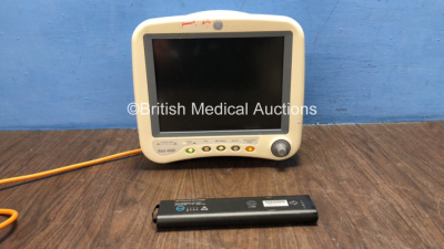 GE Dash 4000 Patient Monitor Including ECG, SpO2, Temp/CO, NBP, BP1/3, BP2/3, C02 and Printer Options with 1 x GE Model SM 201-6 Battery (Powers Up with Blank Screen)