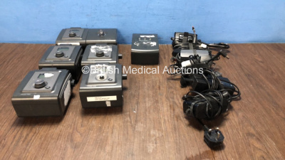 Job Lot of CPAP Units Including 8 x Philips REMstar Auto A-Flex CPAP Units with 1 x System One Humidifier Unit and 8 x AC Power Supplies, 1 x Philips REMstar M Series A FLex CPAP Unit *P00385591 / P00362321 / P03950697 / P20139648AA53 / P09256576 / P22669