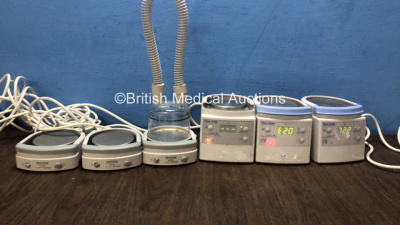 Job Lot of Humidifier Units Including 3 x Fisher & Paykel HC 150AEK Heating Respiratory Humidifiers with 1 x HC325 Chamber (All Power Up) 3 x Fisher & Paykel MR850AEK Respiratory Humidifier Units (All Power Up 1 with Missing Guard-See Photo) *S/N 07011100