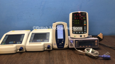 Mixed Lot Including 2 x B & D Electromedical Nippy 3+ Ventilators (1 Powers Up, 1 No Power with Damaged Casing-See Photo) 1 x Welch Allyn Spot Vital Signs Patient Monitor (Powers Up) 1 x Nellcor N-600x OxiMax Pulse Oximeter with SpO2 Finger Sensor (Powers