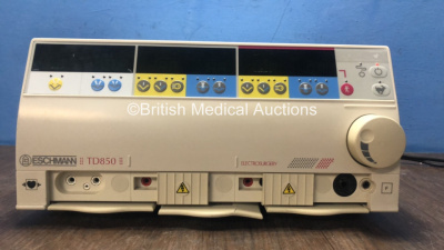 Eschmann TD850 Electrosurgical Unit (No Power) *S/N 85BD-9B-1065*