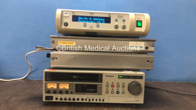 Mixed Lot Including 1 x Smith & Nephew Dyonics Power Electrosurgical Unit, 1 x Hawo Sealing Unit and 1 x Panasonic 7330 Video Cassette Recorder (All Power Up) *300000823 / HOTC00083 / 949821299*