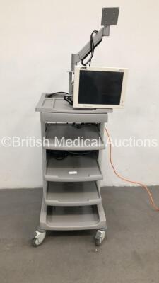 Storz Stack Trolley with Storz 2009003 31 Touch Screen Monitor (Powers Up) *S/N GA1238*