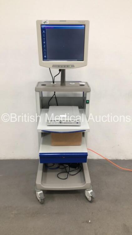 Stack Trolley with Image Core HD Digital Capture System with Zeiss MediLive Trio Eye Control Unit (Powers Up) *S/N 6907101247 / 01735583542*