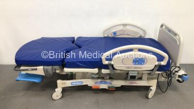 Hill-Rom Affinity 4 Electric Birthing Bed Model P3700B000063 with Cushions and Stirrups (Powers Up) *S/N N116AA8232*