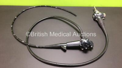 Olympus GIF XQ240 Video Gastroscope - Engineer's Report : Optics - Ok, Angulation - Not Reaching Specification, Patient Tube - Indentations, Light Guide Tube - Ok, Light Transmission - Ok, Channel System - Ok, Leak Check - Ok - *S/N 2033013* **Mfd 2000**