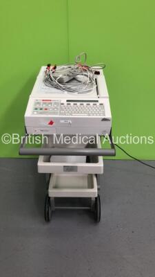 Hewlett Packard PageWriter XLe ECG Machine on Stand with 1 x ECG Lead (Powers Up)