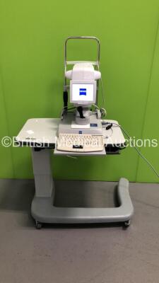 Zeiss IOLMaster 500 Ref 1692-983 Version 7.5.3.0084 on Motorized Table With Keyboard (Powers Up) * SN 1059250 *