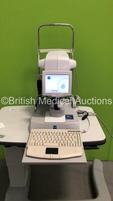 Zeiss IOLMaster 500 Ref 1692-983 Version 7.5.3.0084 on Motorized Table With Keyboard (Powers Up) * SN 1059250 * - 2