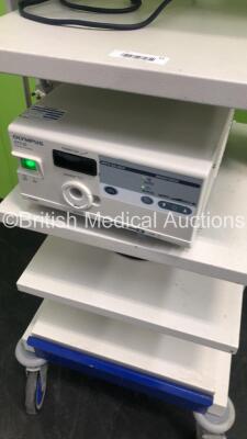 CTL Medical Stack Trolley Including Olympus OTV-SI Digital Processor (Powers Up) * SN 7356116 * - 3