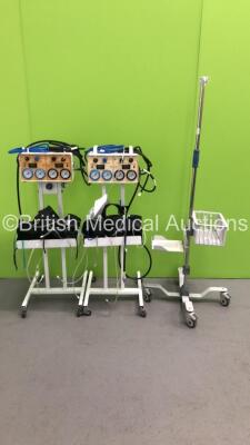 Mixed Lot Including 2 x Anetic Aid Mk 3 Tourniquets On Stands and 1 x Fisher & Paykel Stand