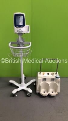 Mixed Lot Including 1 x Welch Allyn Spot Vital Signs Monitor On Stand and 1 x Eschmann VP 35 Suction Unit (1 x Powers Up, 1 x Unable to Test Due to No Power Supply)