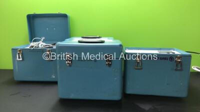 4 x Grant Instruments Transport Incubators with 3 x AC Power Supplies (All Power Up) *FS0125257 / FS0125259 / FS0125258 / FS0090232*