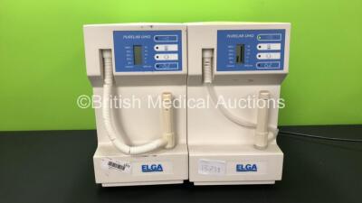 2 x Elga Purelab UHQ MK3 Water Purification System (1 Powers Up, 1 No Power and Damaged Casing - See Photo)