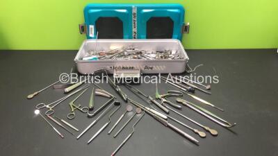 Job Lot of Various Surgical Instruments in Metal Tray