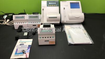 Job Lot Including 3 x Bayer Clinitek 50 Analyzers with 3 x Power Supplies (All Power Up) 1 x Bayer DCA 2000+ Analyzer Unit (Powers Up) 1 x Siemens DCA Vantage Analyzer (Powers Up)