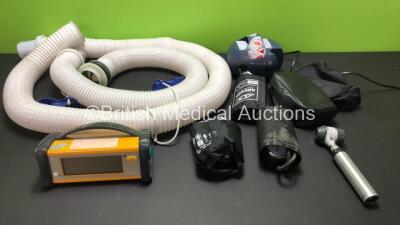 Mixed Lot Including 1 x GE Ohmeda TruSat Oximeter, 2 x Bair Hugger Tubes, 1 x PARI Turbo Boy S Nebulizer, 2 x AD Cuff BP Cuffs and 1 x Delta 20T Ophthalmoscope