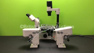 Leica Type 090-135.002 Microscope with 2 x Attachments (Powers Up)