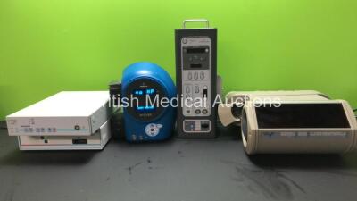 Mixed Lot Including 1 x Envision Digital Atlantech Control Unit (Powers Up) 1 x Medtronic XPS 3000 Drive Console (Powers Up) 1 x Lemke TC804 Control Unit (No Power) 1 x Gyrus ACMI Shaver Unit (Powers Up) 1 x Dur Dental Ref 1740-01 Unit (Powers Up)