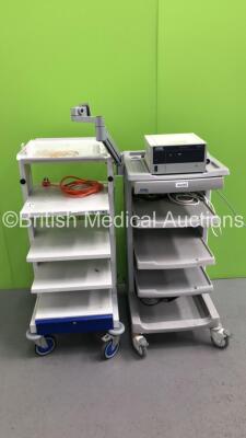 2 x Karl Storz Stack Trolleys with 1 x Storz AIDA Control 200960 20 Unit