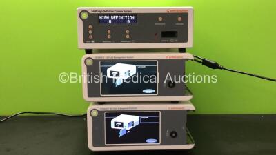 Smith & Nephew Job Lot Including 2 x Smith & Nephew Dyonics 25 Fluid Management Systems Software Versions 1.41 / 1/41 and 1 x Smith & Nephew 560P High Definition Camera System (All Power Up)