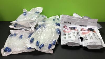 Job Lot of Breathing Tubes *Exp 06 / 2023* and CPAP Masks