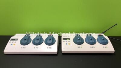 2 x Philips Avalon CTS M2720A Fetal Transducer Systems with 3 x Philips ECG Transducers, 1 x Philips TOCO Transducer and Philips US Transducers (Both Power Up) *S/N DE30404366 / DE30406663*