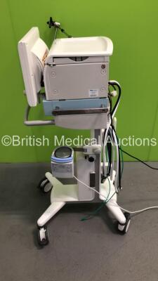 Drager Evita XL Ventilator Ref 8419601-04 Version 7.05 - Running Hours 48688 with Fisher & Paykel MR850AEK Respiratory Humidifier and Hoses on Stand (Powers Up) * SN ASAD-0034 * * Mfd 2009 * - 5