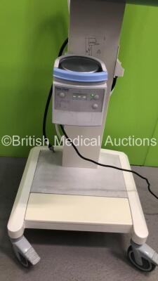 Drager Evita XL Ventilator Ref 8414900-29 Version 7.02 - Running Hours 49179 with Fisher & Paykel MR850AEK Respiratory Humidifier and Hoses on Stand (Powers Up) * SN ARYF-0153 * * Mfd 2007 * - 3