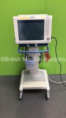 Drager Evita XL Ventilator Ref 8414900-29 Version 7.05 - Running Hours 51094 with Fisher & Paykel MR850AEK Respiratory Humidifier and Hoses on Stand (Powers Up) * SN ARYF-0155 * * Mfd 2007 *