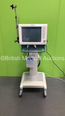 Drager Evita XL Ventilator Ref 8414900-29 Version 7.02 - Running Hours 50667 with Fisher & Paykel MR850AEK Respiratory Humidifier and Hoses on Stand (Powers Up) * SN ARYF-0154 * * Mfd 2007 *