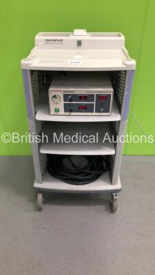 Olympus WM-30 Mobile Workstation Stack Trolley Including Olympus Surgical CO2 Insufflator 9L and Connector Cables (Powers Up)