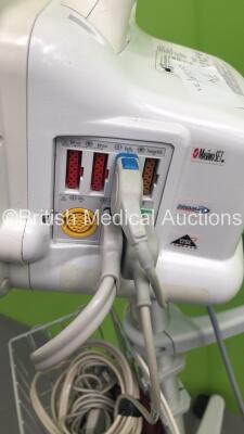 GE Dash 4000 Patient Monitor on Stand with BP,SpO2,Temp/CO,CO2,NBP,ECG Options and Assorted Leads (Powers Up) * Mfd 2009 * - 14