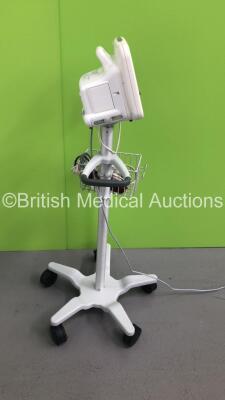 GE Dash 4000 Patient Monitor on Stand with BP,SpO2,Temp/CO,CO2,NBP,ECG Options and Assorted Leads (Powers Up) * Mfd 2009 * - 17