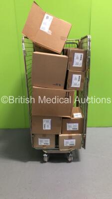 Cage of Fresenius Enteral Amika Bags with Covers and Carefusion AirLife Adult Venturi Style Masks (Cage Not Included - Out of Date)