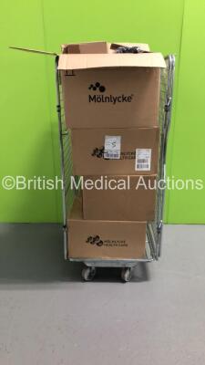 Cage of Consumables Including Pennine X-Ray Ryles Tubes, Vacuette Tube 6ml Z Serum Clot Activator and Fisher and Paykel Bi-Level CPAP System Hospital Masks (Cage Not Included - Out of Date)