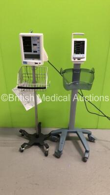 1 x Mindray Datascope Duo Vital Signs Monitor on Stand and 1 x Mindray Accutorr Plus Vital Signs Monitor on Stand (Both Power Up) *S/N MD10112-C9 / A731537-J71*