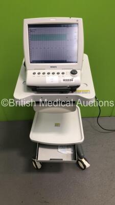 EDAN F9 Express Fetal/Maternal Monitor Version 2.61 on Stand with MECG,NIBP,DECG,US2,EXT1,Temp,SpO2,TOCO,US1 and MARK Options,1 x TOCO Transducer,1 x US Transducer and 1 x SpO2 Finger Sensor (Powers Up) (95640013510)