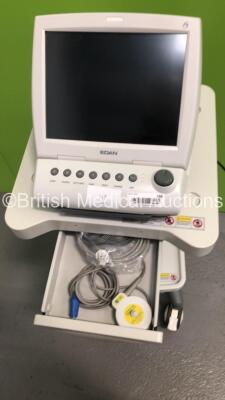 EDAN F9 Express Fetal/Maternal Monitor on Stand with MECG,NIBP,DECG,US2,EXT1,Temp,SpO2,TOCO,US1 and MARK Options,1 x US Transducer and 1 x DECG Cable Sensor (No Power) (95640013510) - 2