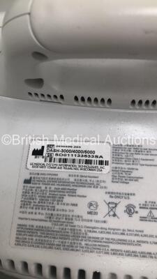 GE Dash 4000 Patient Monitor on Stand with SpO2,Temp/CO,NBP and ECG Options (Powers Up) * Mfd 2011 * - 7