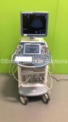 GE Voluson E8 Flat Screen Ultrasound Scanner *S/N D25512* **Mfd 06/2014** Software Version 14.0.4.1625 BT 13.5 with 3 x Transducers / Probes (C1-5-D Ref 5261135 *Mfd 05/2014* / C4-8-D Ref 5336340 *Mfd 02/2014* and IC5-9-D Ref 5194434 *Mfd 11/2012*) and So