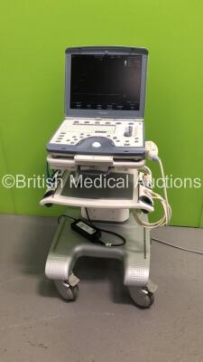 GE Voluson i Portable Ultrasound Scanner *S/N 001588* Application Software Version 6.2.0 Build 158 System Software Version 2.1.16 with 1 x Transducer / Probe (7S-RS Ref 2377059 *Mfd 03/2011*) on GE Cart (Powers Up)