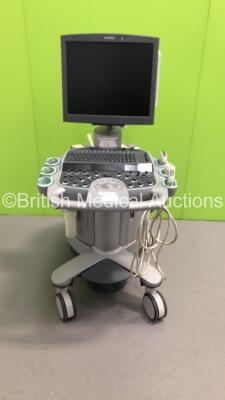 Siemens Acuson S2000 Ultrasound Scanner Model No 10041461 *S/N 200732* **Mfd 11/2008** with 5 x Transducer / Probe (6C2, 4C1, 9L4, 18L6 HD and EC9-4) (HDD REMOVED)