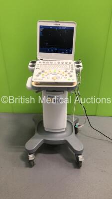 Philips CX50 Flat Screen Portable Ultrasound Scanner Ref 989605384711 *S/N SG81305101* **Mfd 09/2013** Version 3.1.1 with D2cwc TEE Probe (Powers Up - Large Amount of Damage to Machine on Hinges Casings - See Pictures - Also Damage to Probe)