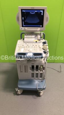 Toshiba Nemio XG SSA-580A Flat Screen Ultrasound Scanner *S/N E2E0924754* **Mfd 02/2009** with 1 x Transducer / Probe (PVM-375AT) and Mitsubishi P93 Printer (Powers Up)