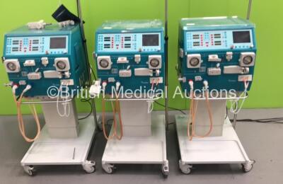 3 x Gambro AK 200 Version 10.00 Ultra S Dialysis Machines (All Power Up) * SN 19988 / 20048 / 19605 * * Mfd 2009 / 2009 / 2009 *