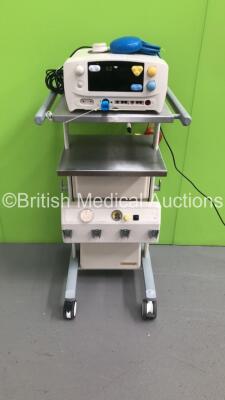 Eschmann TD830 Electrosurgical/Diathermy Unit on Eschmann Suction Trolley with Footswitches (Powers Up)