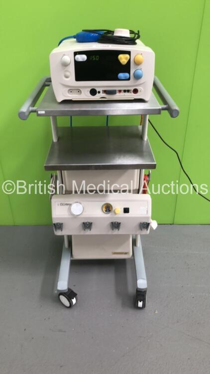 Eschmann TD830 Electrosurgical/Diathermy Unit on Eschmann Suction Trolley with Footswitches (Powers Up)